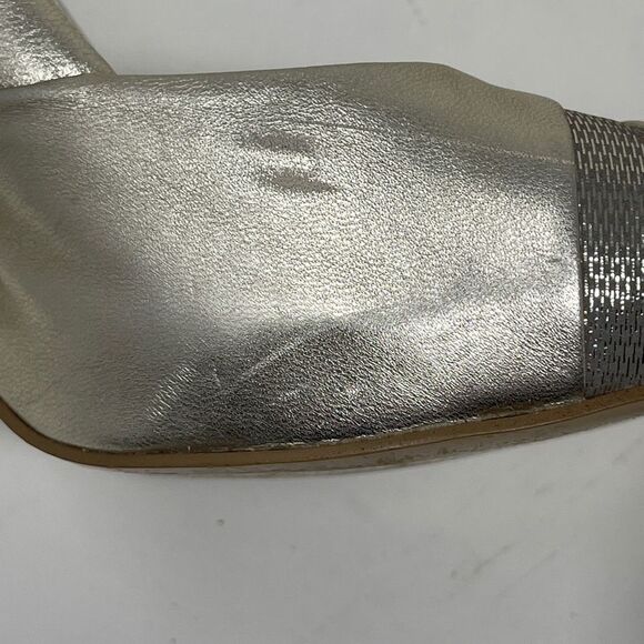 Nine West Women's Transit Metallic Gold Shoes Pump Heels Peep Toe  7.5 US - Picture 11 of 13
